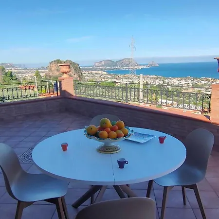 Villa Belvedere Di Altavilla With Pool And Near The Sea